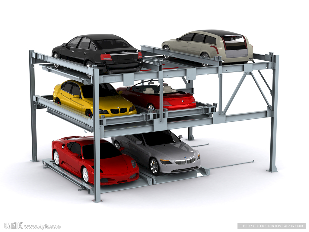 立体停车设备-地面三层