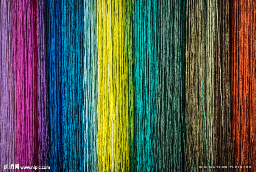 时尚彩色毛线北欧背景墙