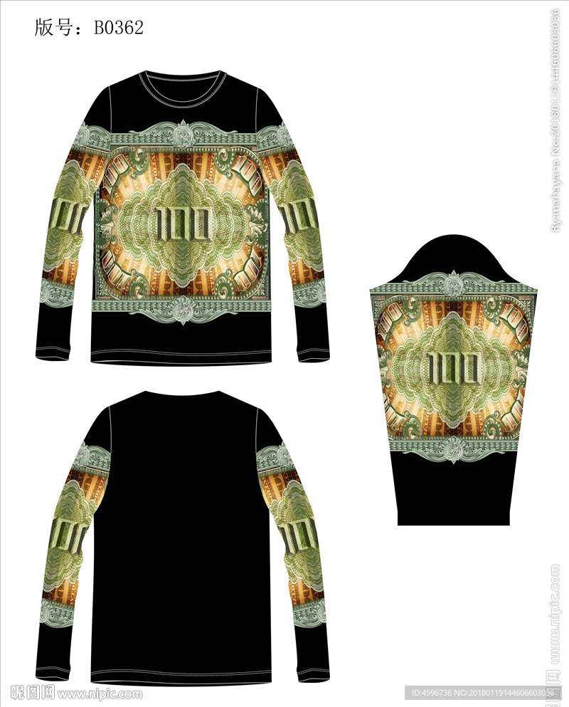 大牌男装数码印花