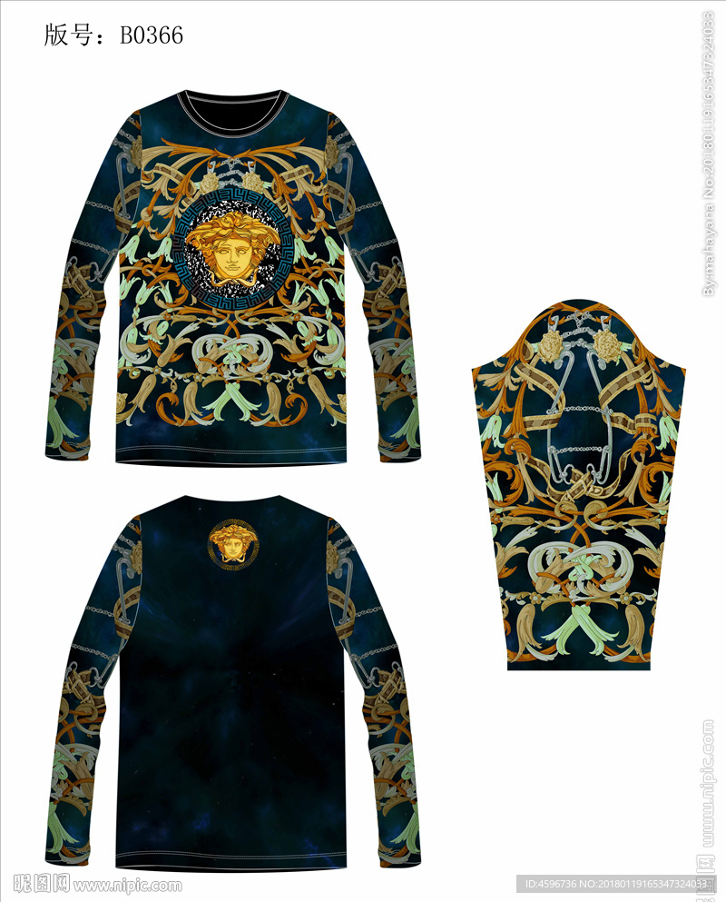 大牌男装数码印花