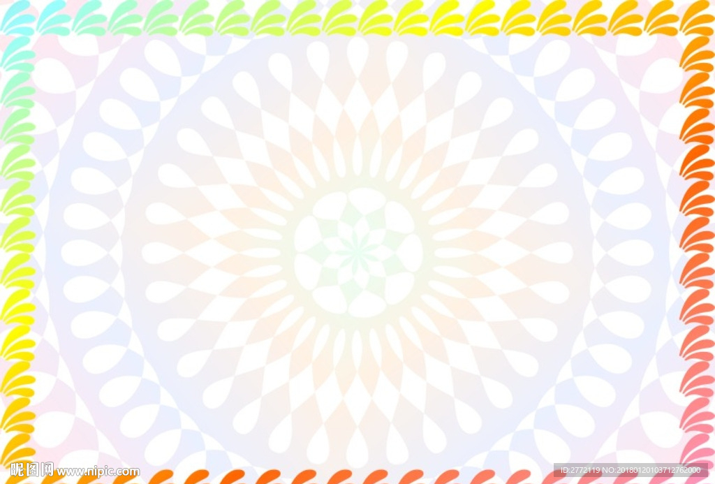 花样年华 精装证书纹