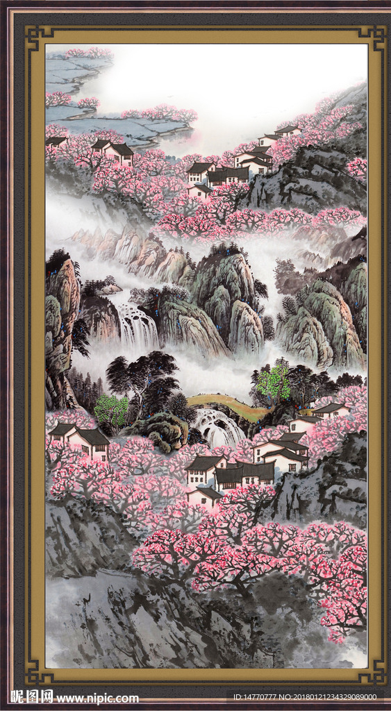 竖幅国画