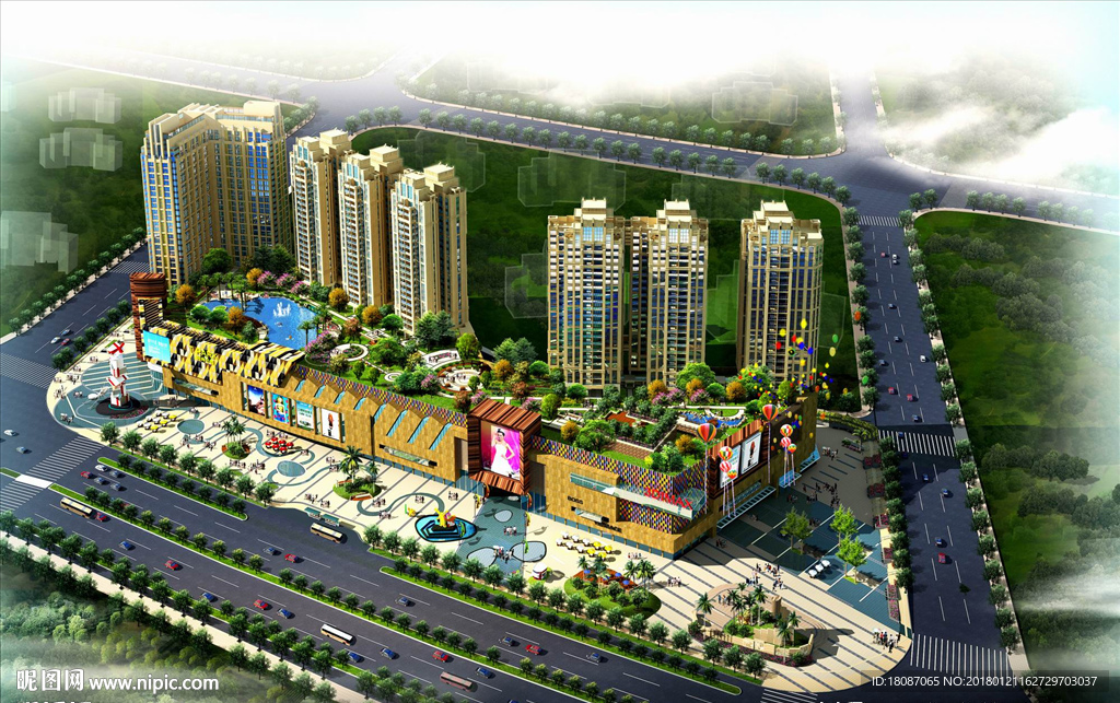 园林景观 住宅景观 园林效果图
