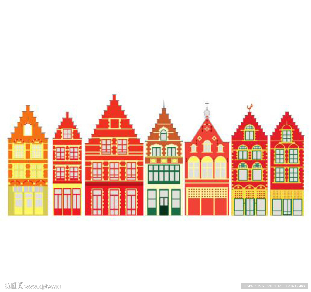 布鲁日 市集广场 剪影描摹