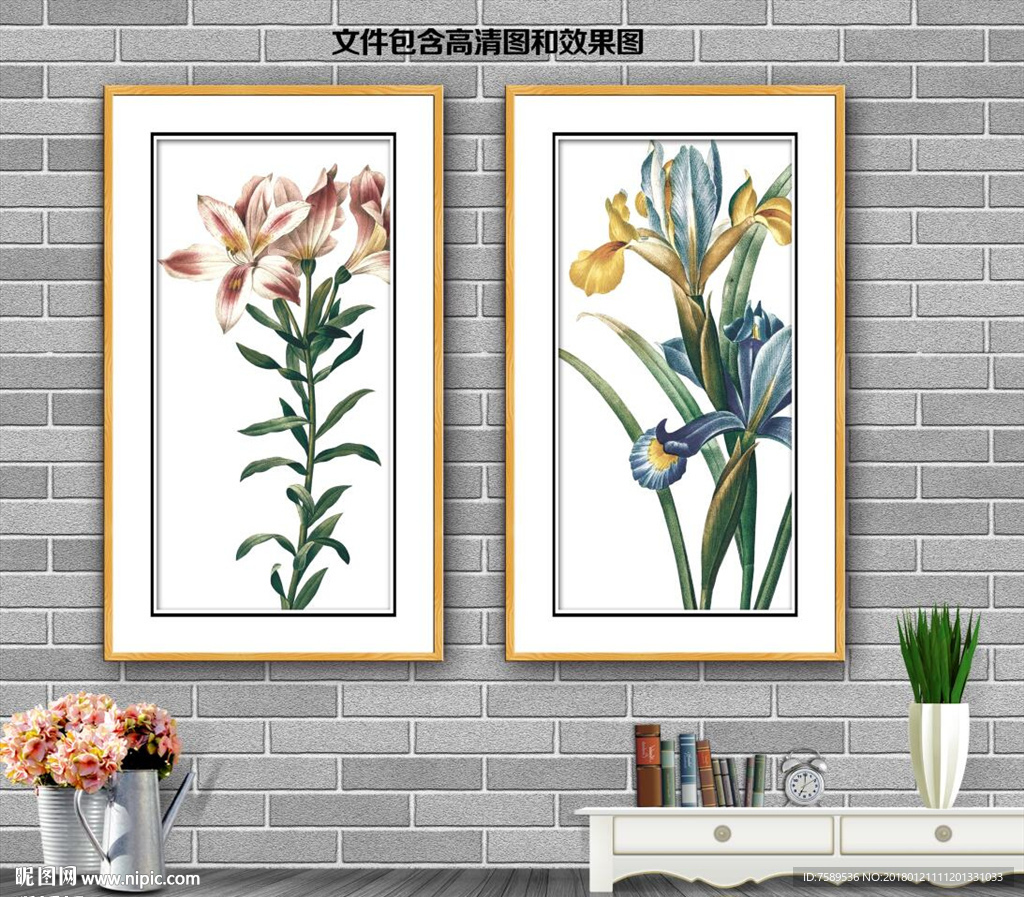 手绘花鸟装饰画