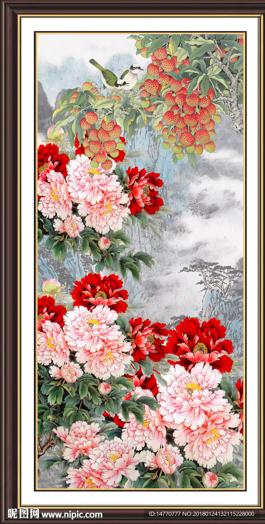 国画牡丹