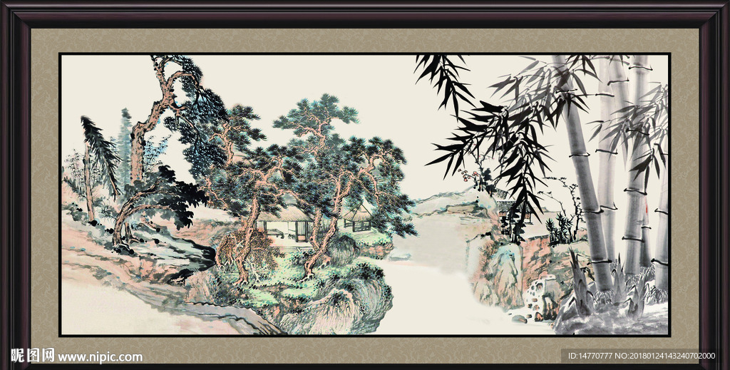 国画竹子