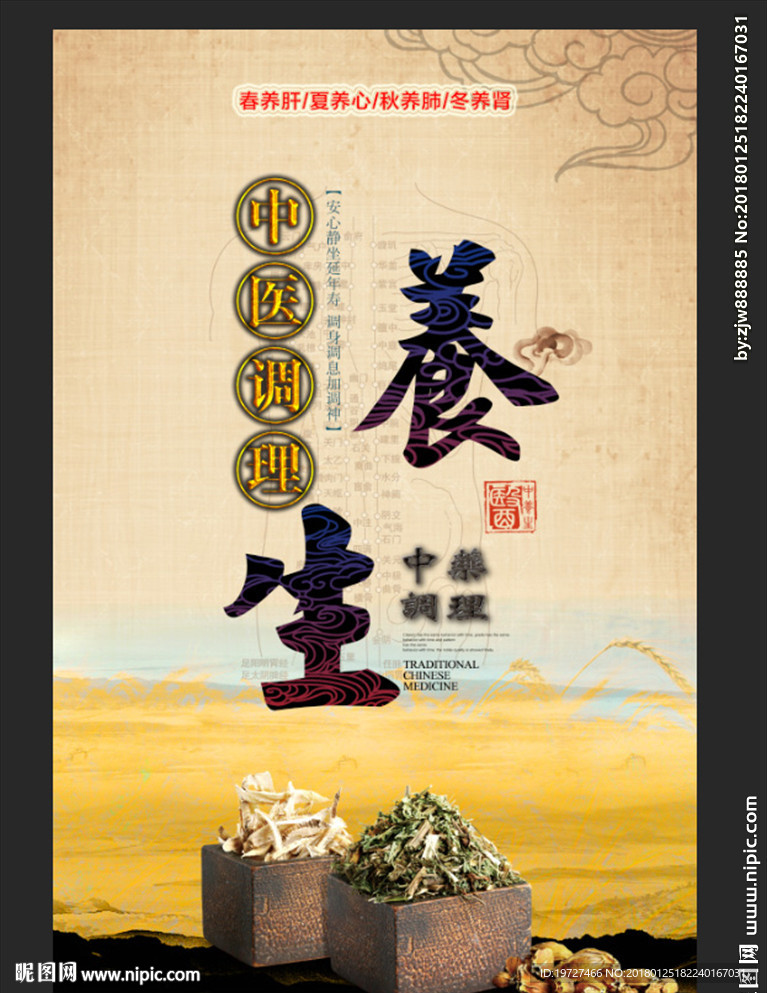 中医中药调理养生海报