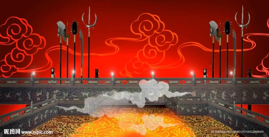 戏曲擂台比武台