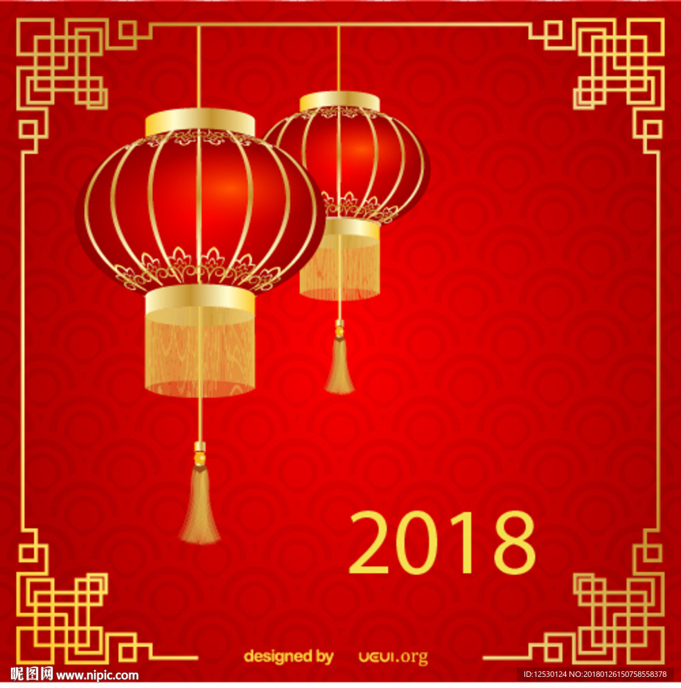 2018中国元素 灯笼