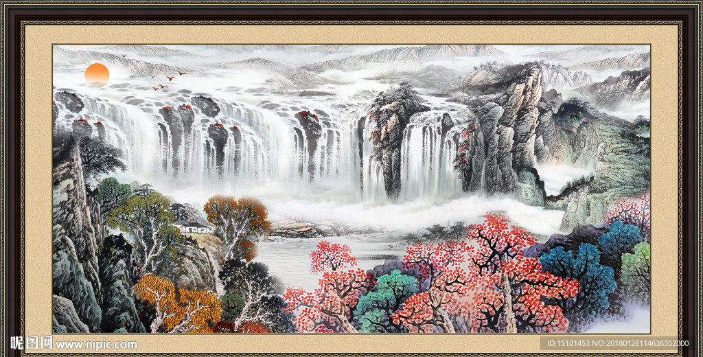 国画山水图
