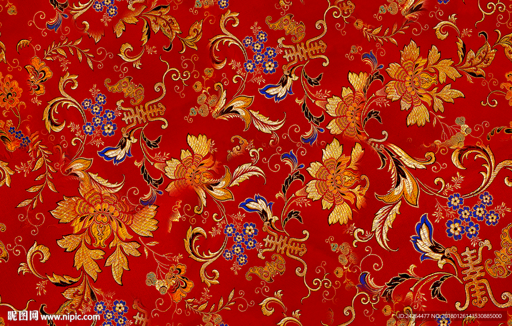 数码花型 中国风 家纺 面料花