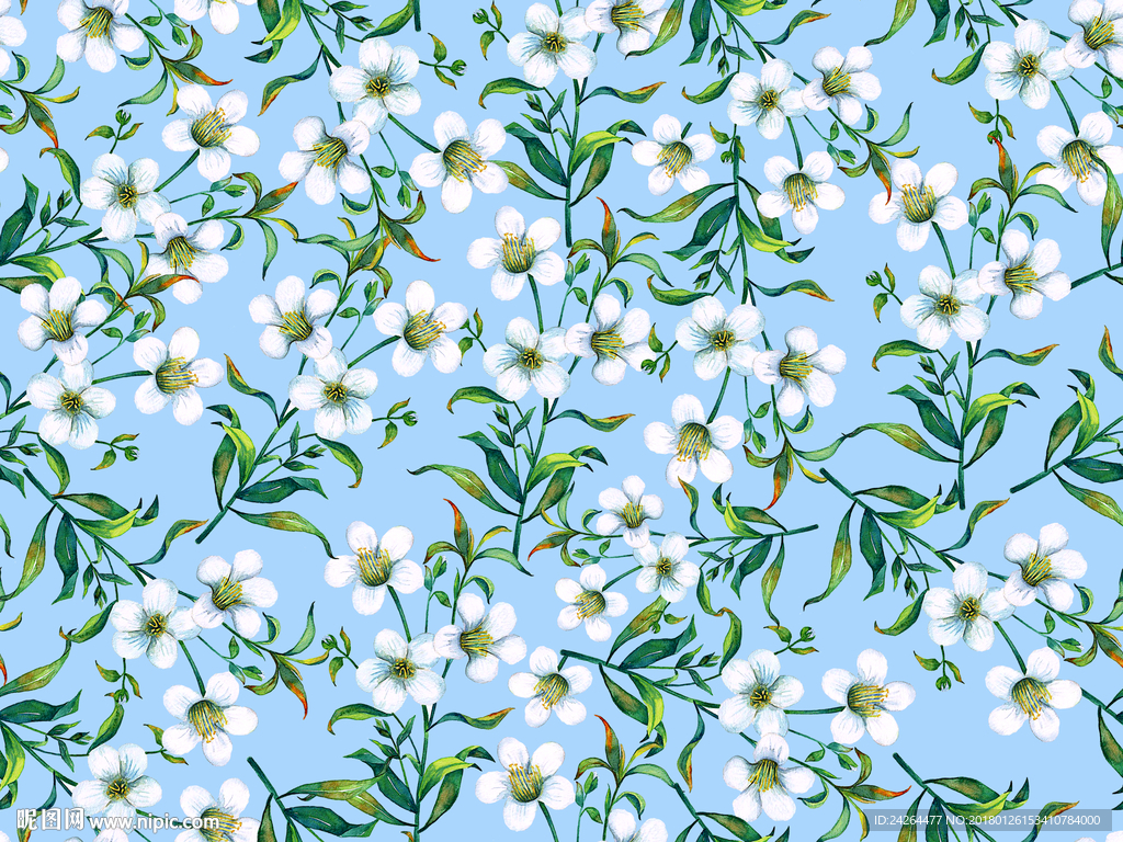 数码花型 面料花  花卉