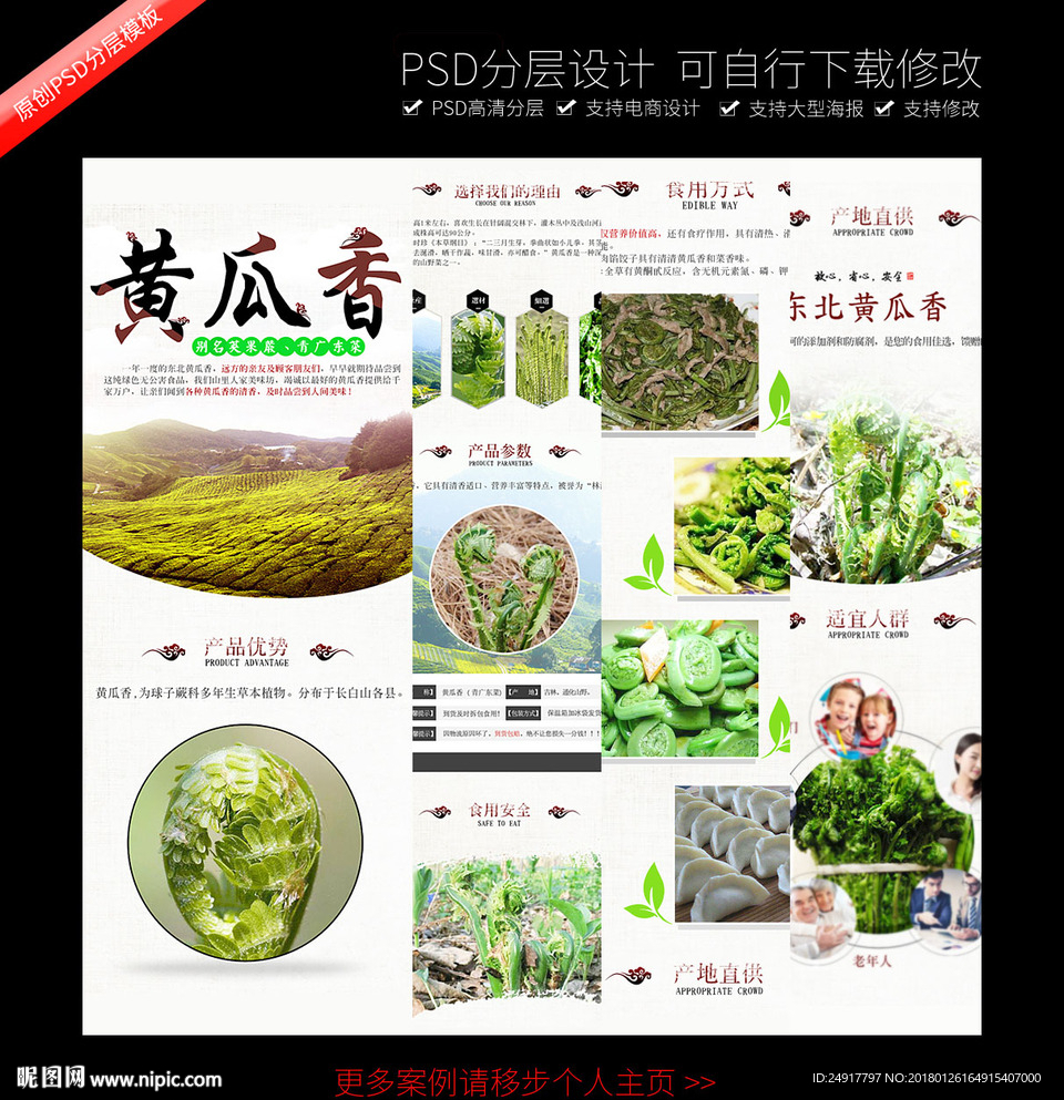 黄瓜香食品详情页
