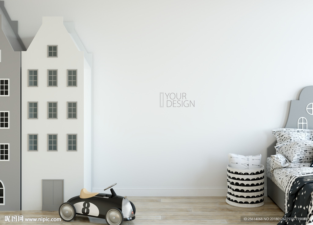 儿童背景墙样机