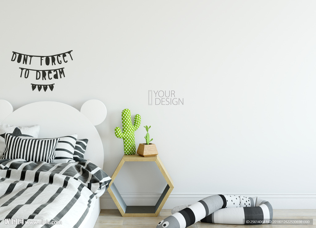 儿童背景墙样机