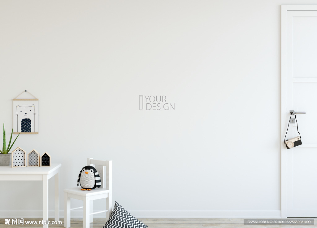 儿童背景墙样机