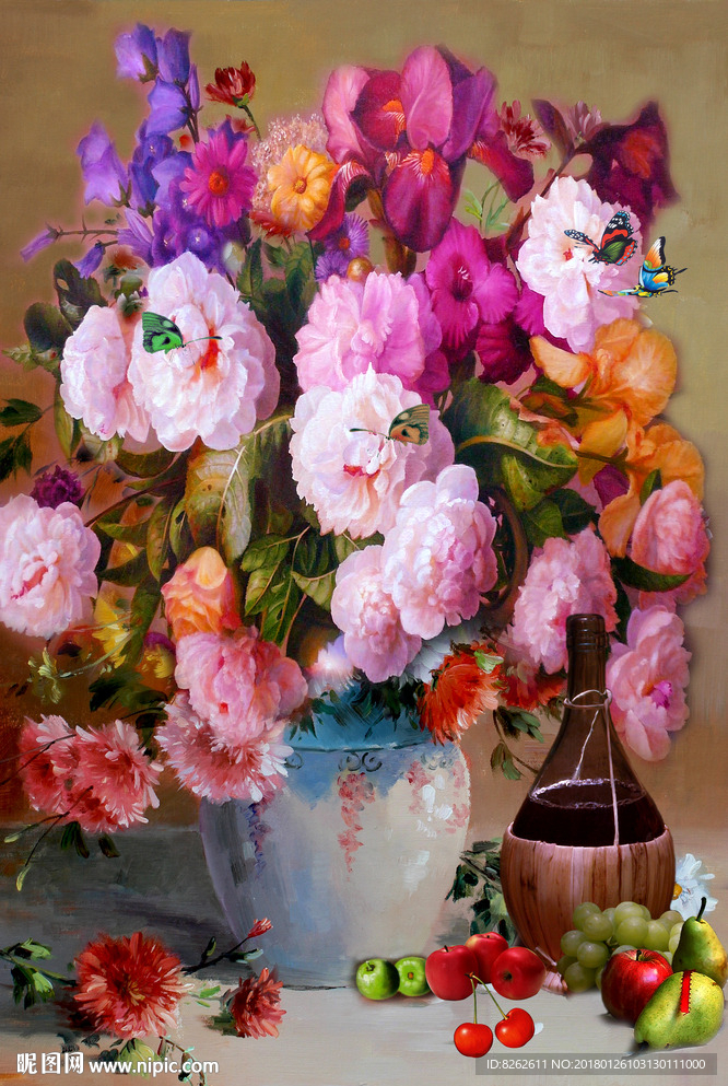 花卉油画