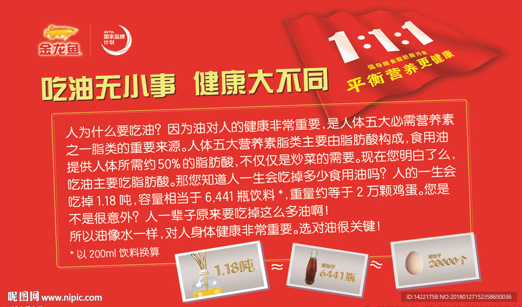 金龙鱼标志 鱼 油 红旗 油桶