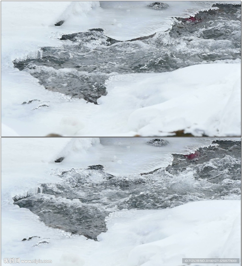 冬季水流
