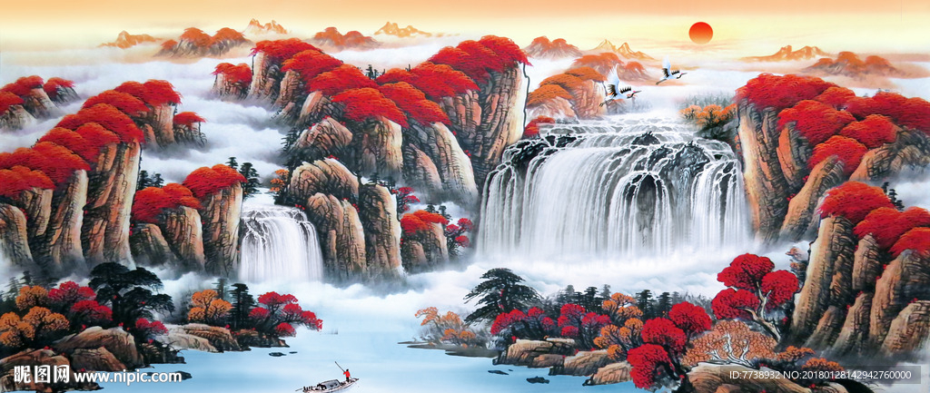 鸿运当头 风水画