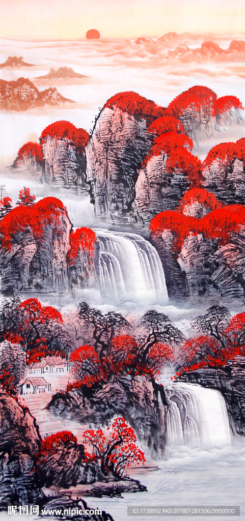 鸿运当头 风水画 玄关