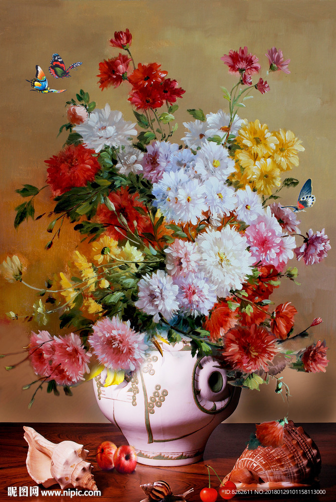 花卉油画