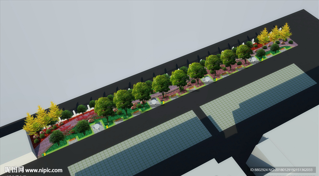 道路绿化景观设计
