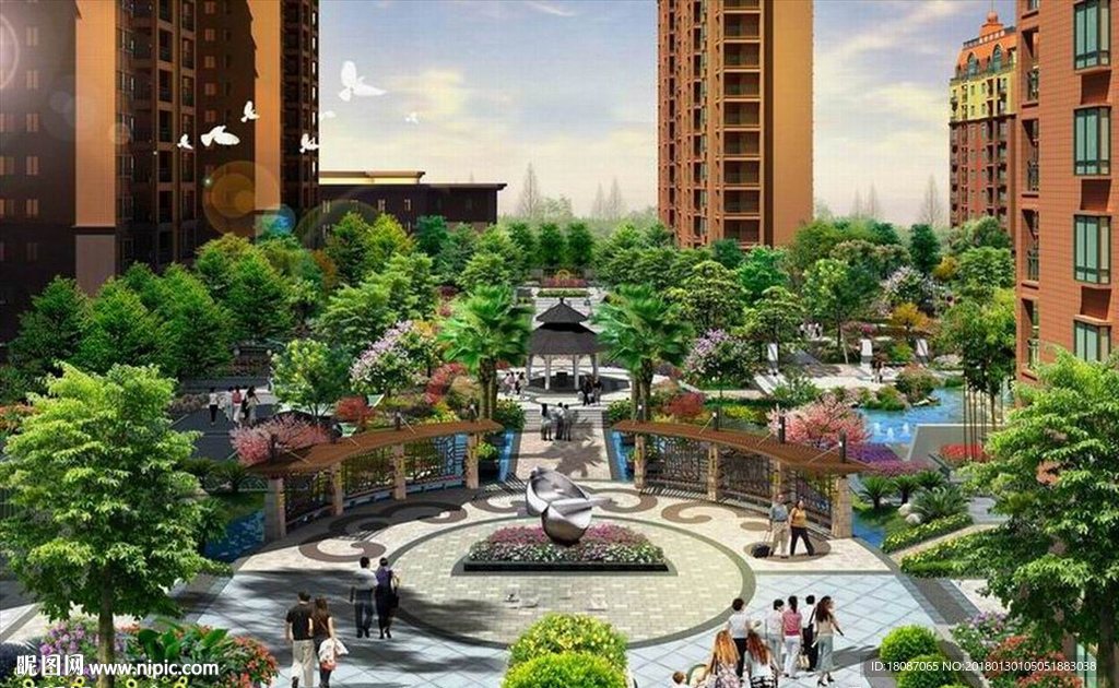园林景观 住宅景观 园林效果图