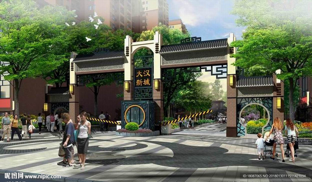 园林景观 住宅景观 园林效果图
