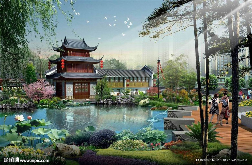 园林景观 住宅景观 园林效果图