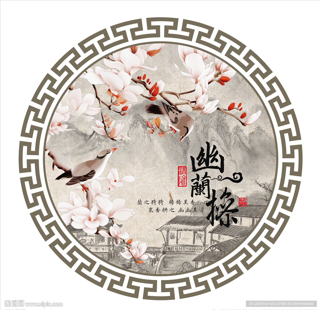 圆框装饰画