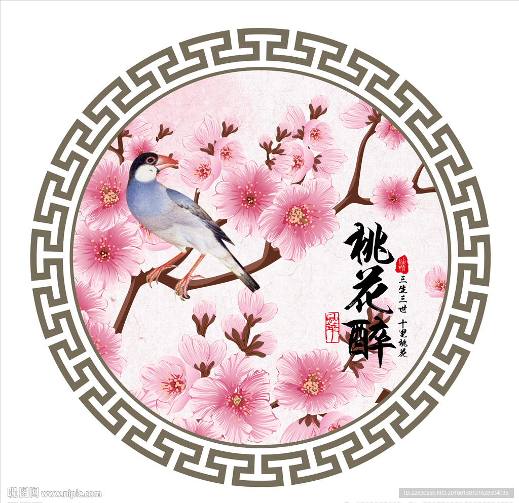 圆框装饰画