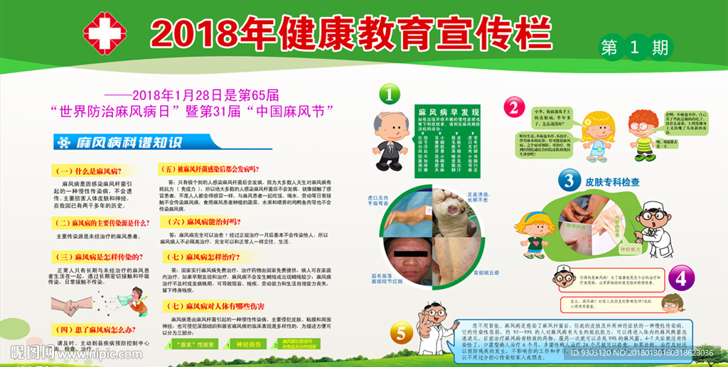 麻风病健康教育宣传栏