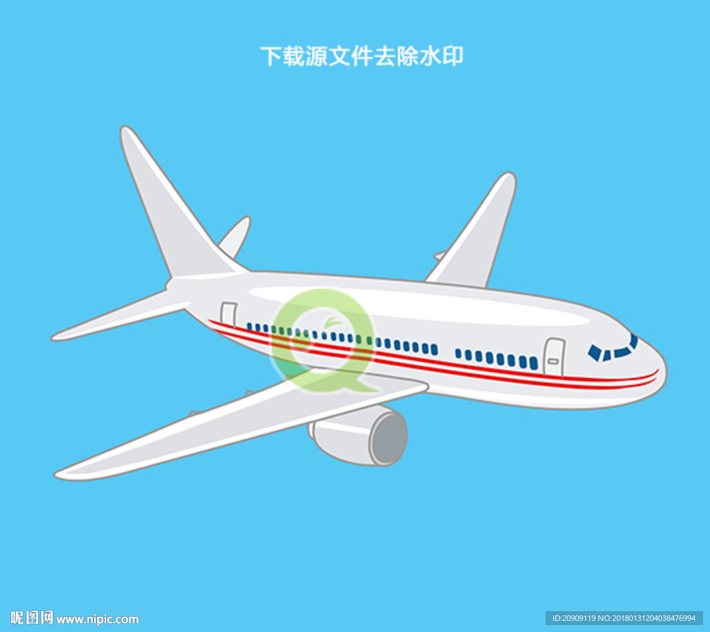 大飞机客机矢量图