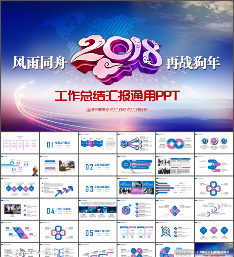 赢战2018年终总结ppt