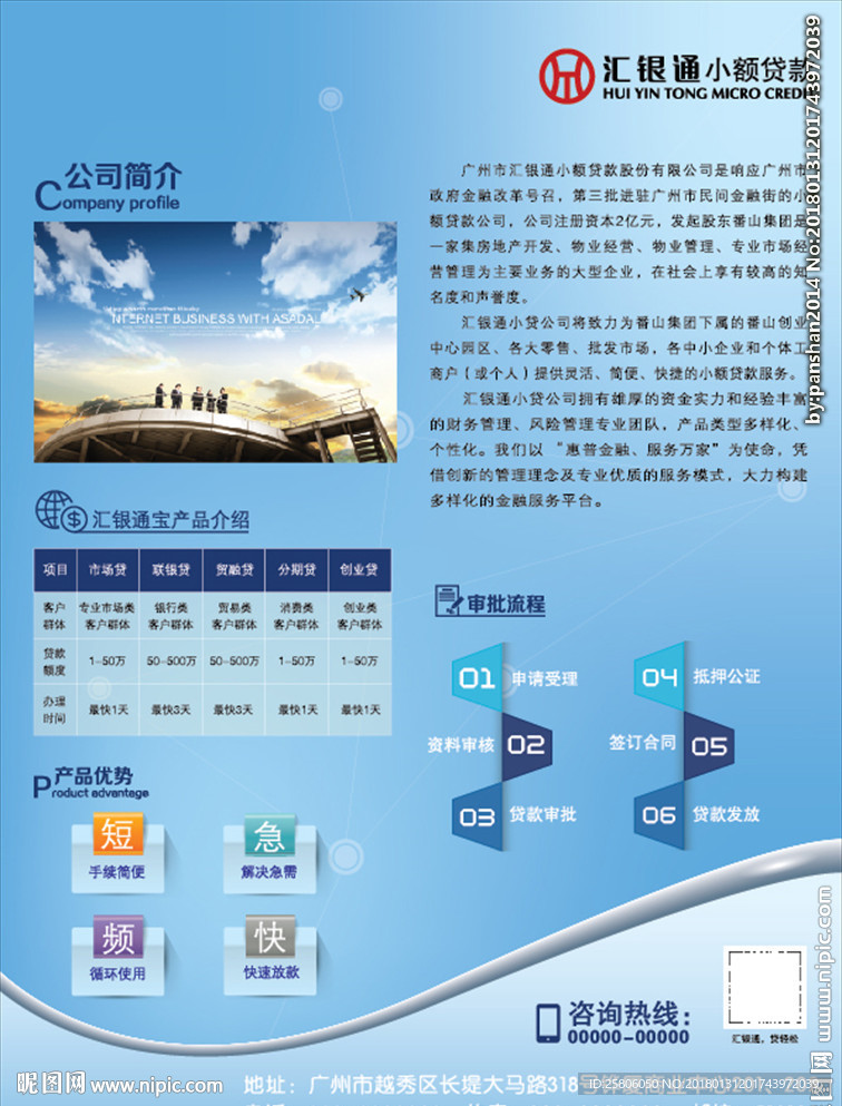 贷款单张