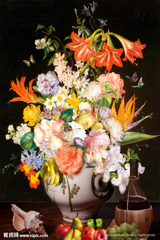 花卉油画