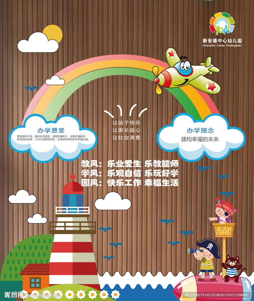 幼儿园背景墙