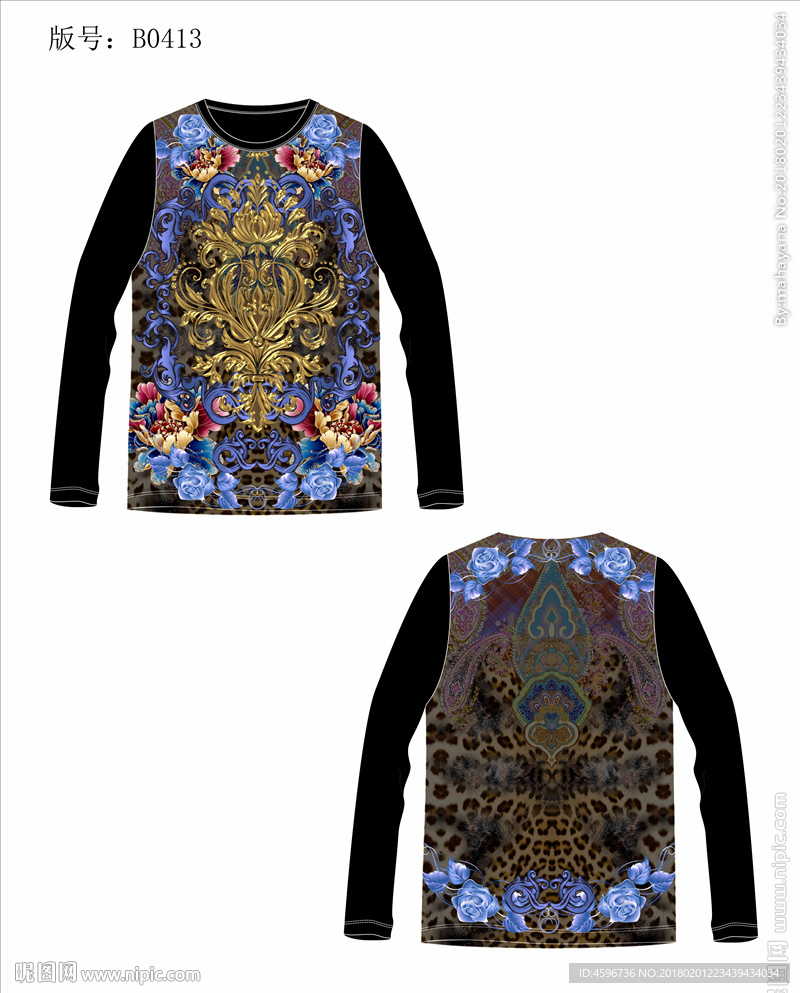 男装数码印花T恤