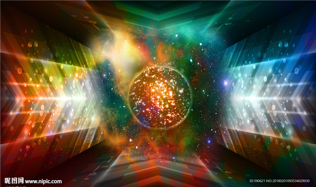 时光遂道背景墙