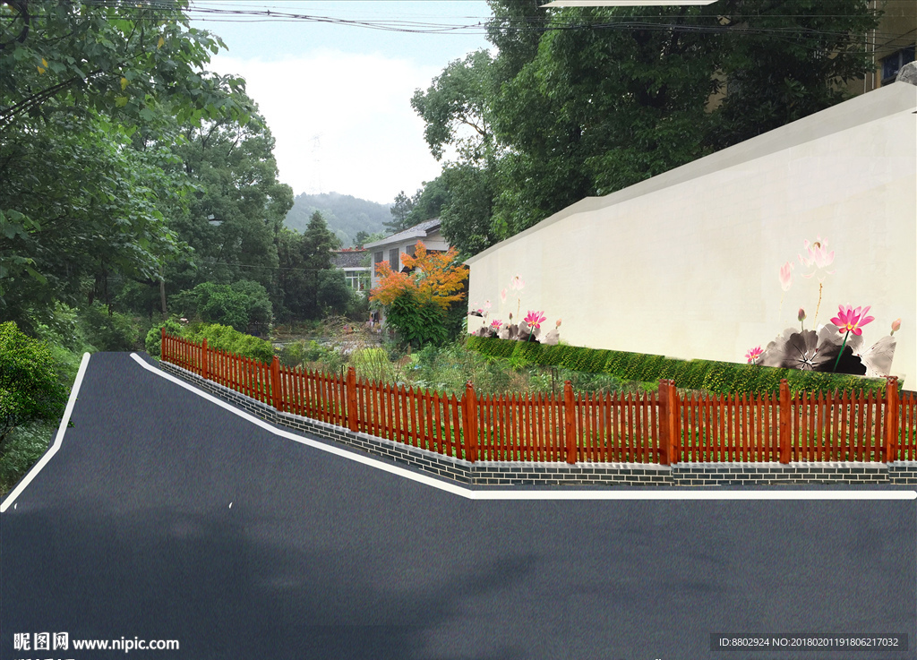 入户公路效果图