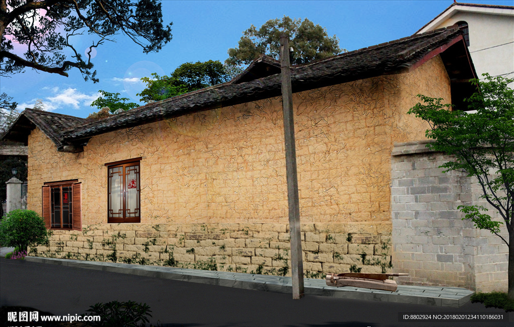 美丽乡村建筑窗户效果图