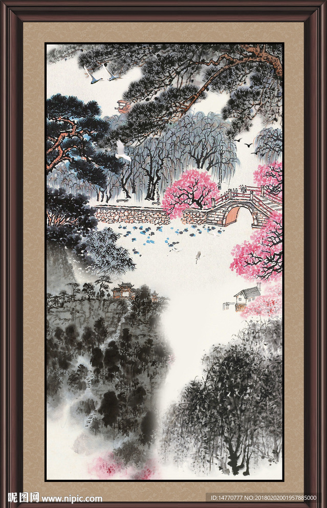 水墨国画山水
