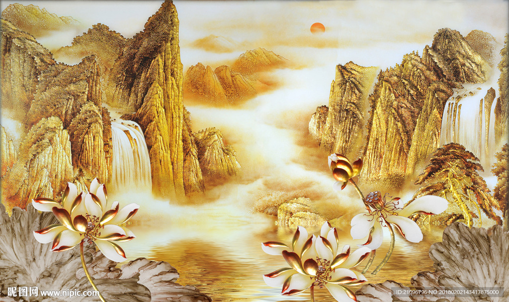 彩雕背景墙