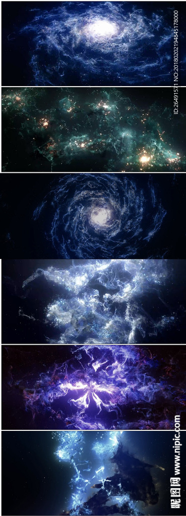 迷幻大气宇宙星空粒子背景视频