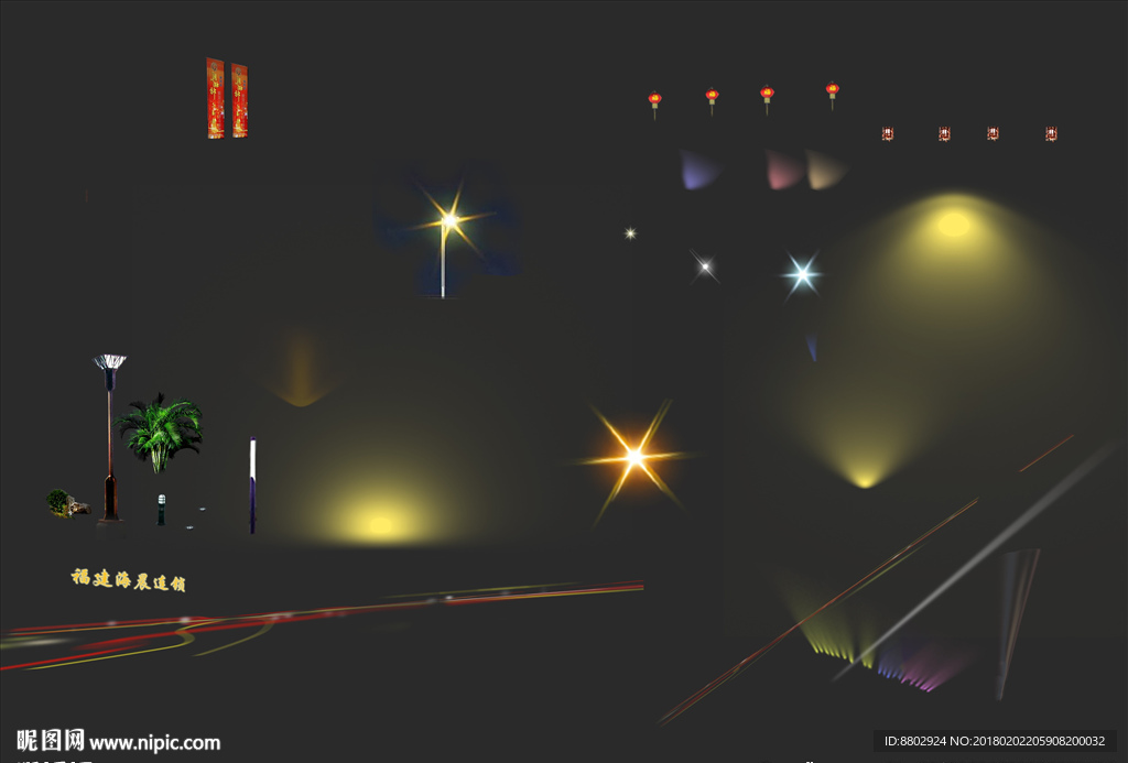 夜景灯光效果图