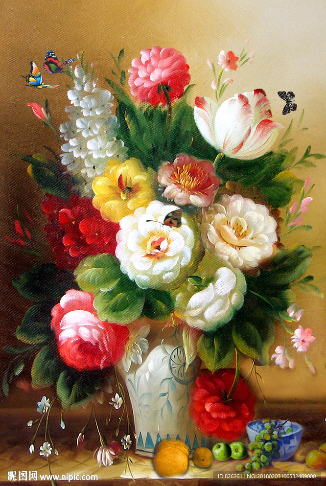 花卉油画