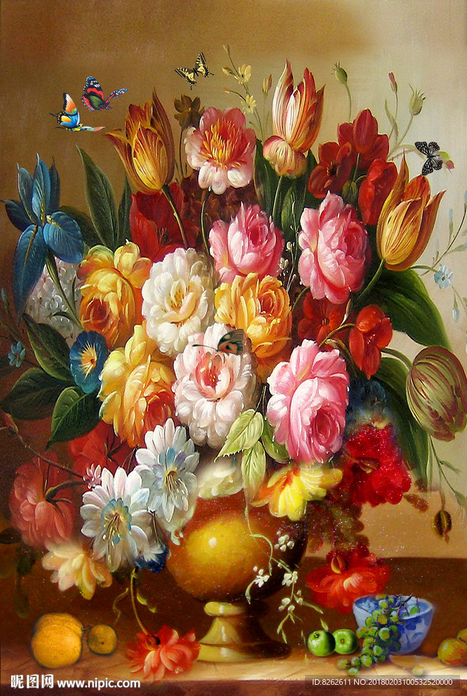 花卉油画