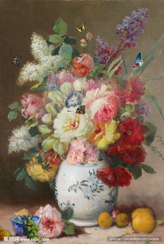 花卉油画